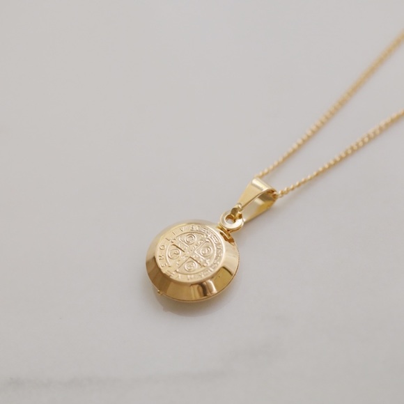 Saint Benedict Necklace | 18k Gold Filled - Picture 5 of 8
